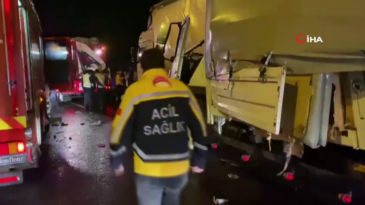 Kuzey Marmara Otoyolu\'nda feci kaza: 1 ölü, 1 yaralı