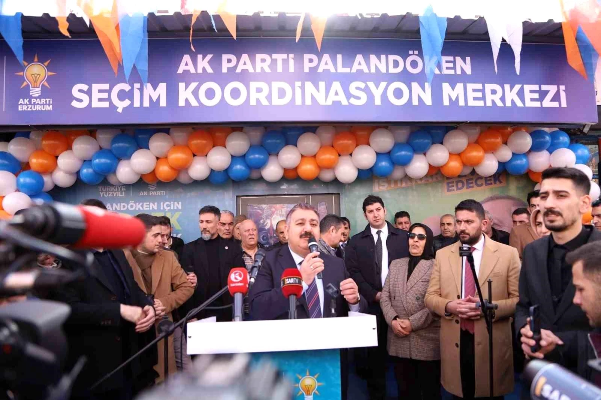 Palandöken\'de miting gibi SKM açılışı