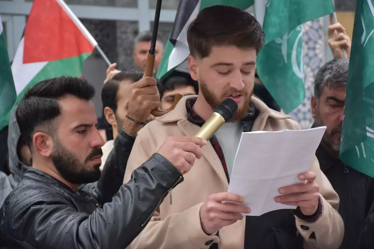 Şırnak\'ta İsrail\'in Gazze\'ye yönelik saldırıları protesto edildi