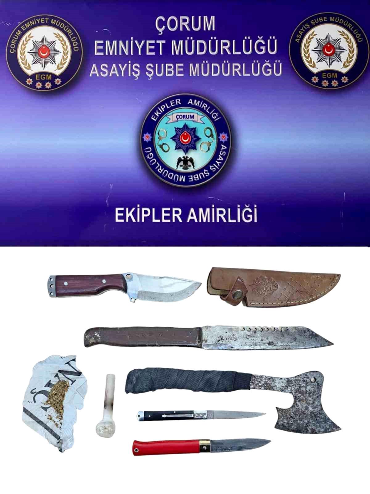 Çorum\'da yapılan şok uygulamalarda 25 silah ele geçirildi