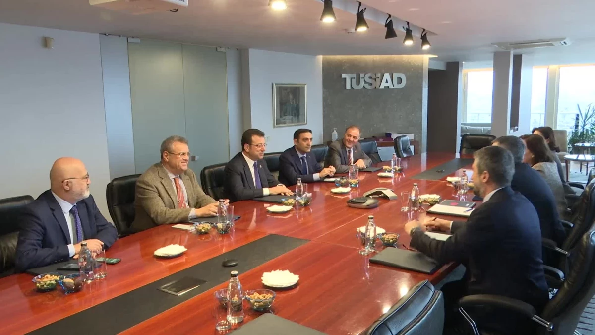 İmamoğlu, TÜSİAD Başkanı Orhan Turan\'ı ziyaret etti