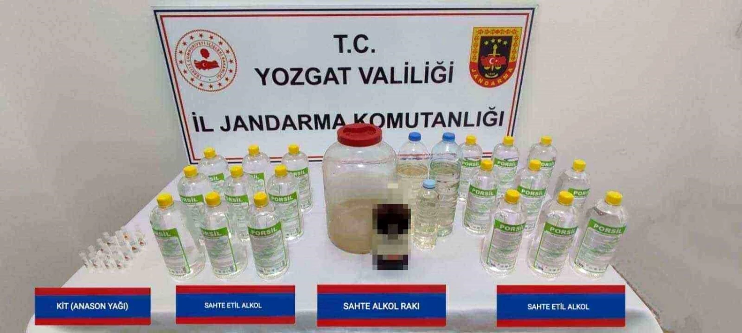 Yozgat\'ta Sahte ve Kaçak İçki Operasyonunda 1 Kişi Gözaltına Alındı