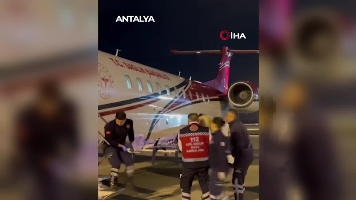 Kalp hastası vatandaş ambulans uçakla Ankara\'ya getirildi