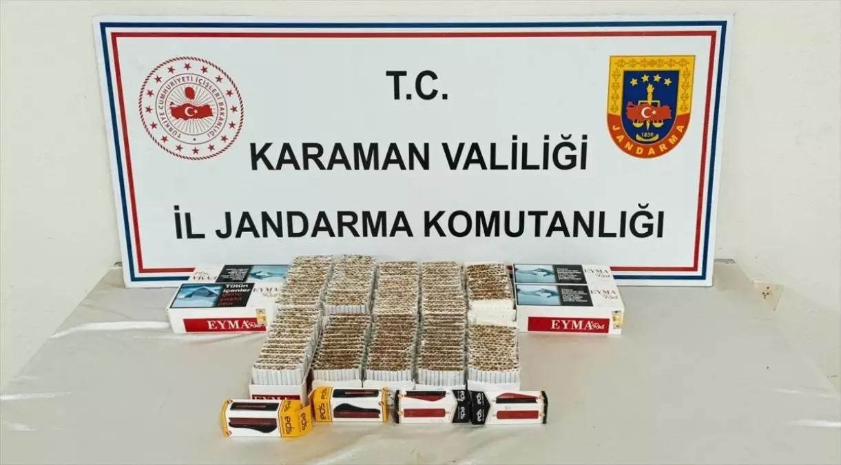 Karaman\'da kaçak sigara ve makaron operasyonu: İki iş yerinde ele geçirildi