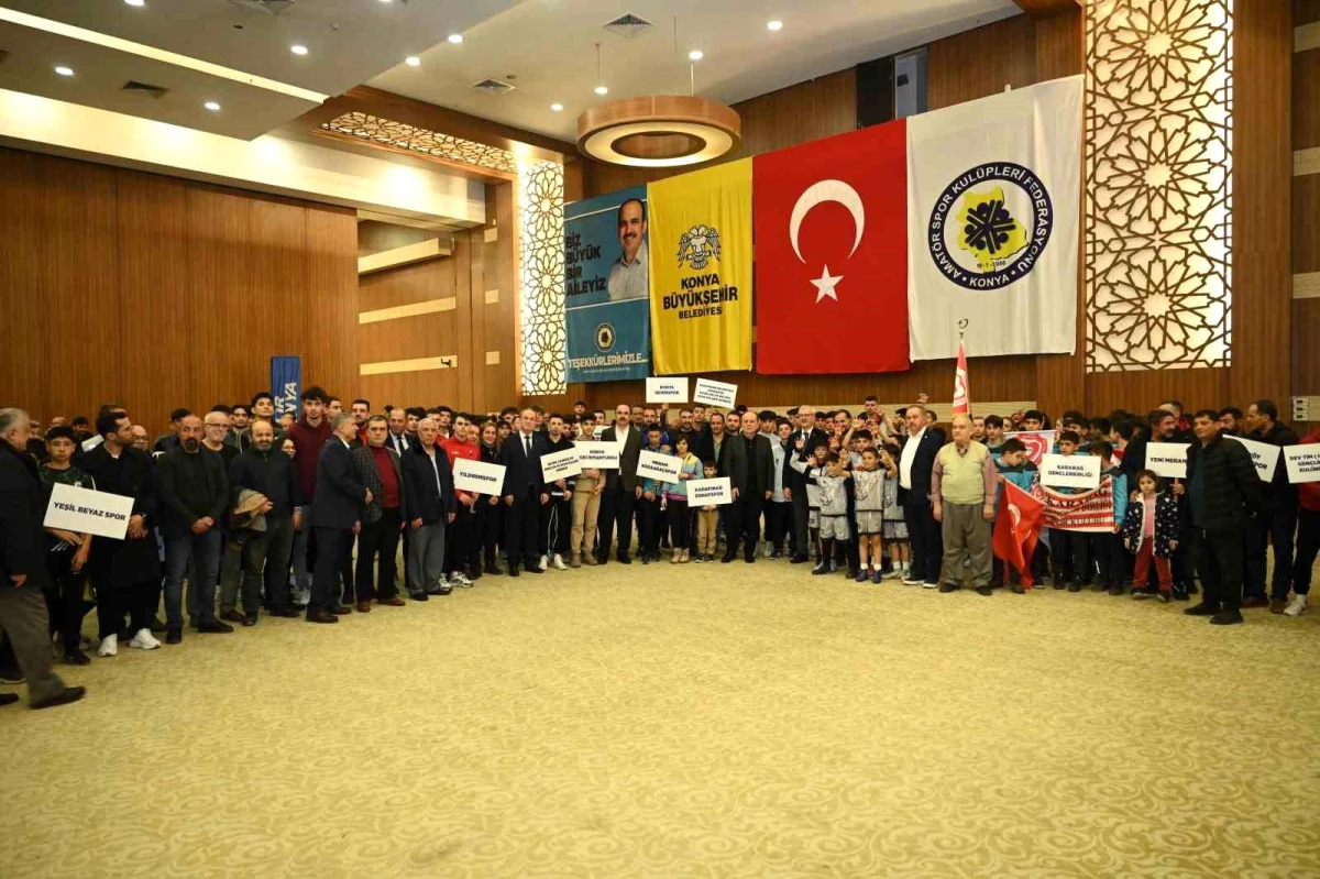 Konya Büyükşehir Belediyesi Amatör Spor Kulüplerine Malzeme Desteği Sağladı