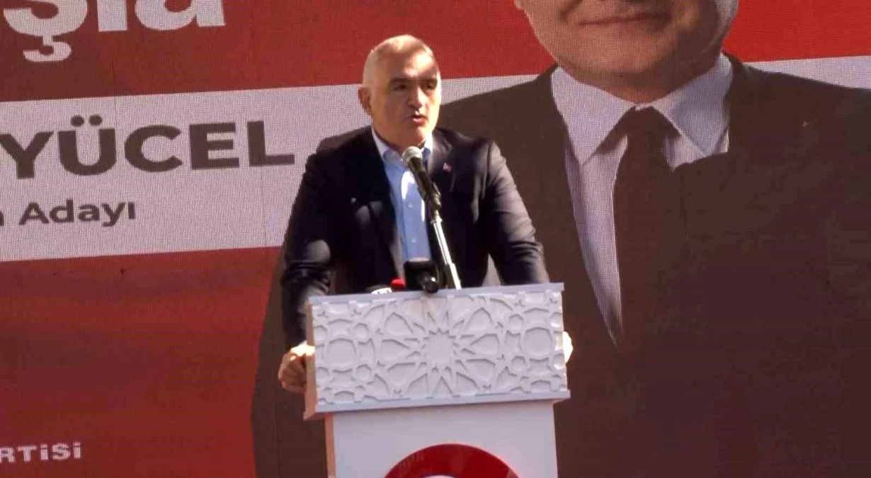Kültür ve Turizm Bakanı Mehmet Nuri Ersoy, Alanya\'da açılış töreninde konuştu