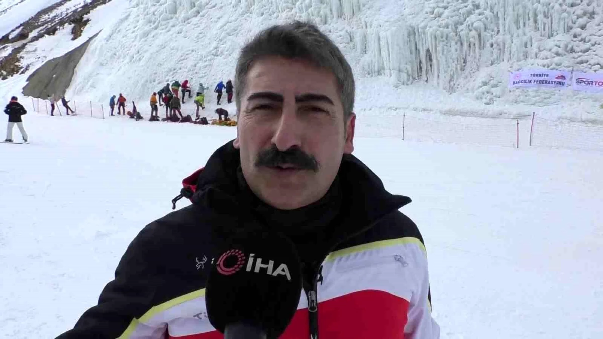Türkiye Dağcılık Federasyonu tarafından düzenlenen buz tırmanışı Türkiye şampiyonası Palandöken\'de gerçekleşiyor