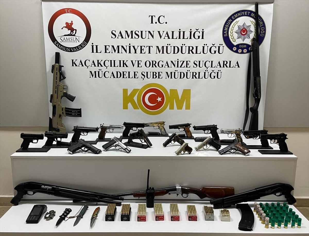 Samsun\'da düzenlenen Kafes Operasyonu\'nda 8 şüpheli tutuklandı