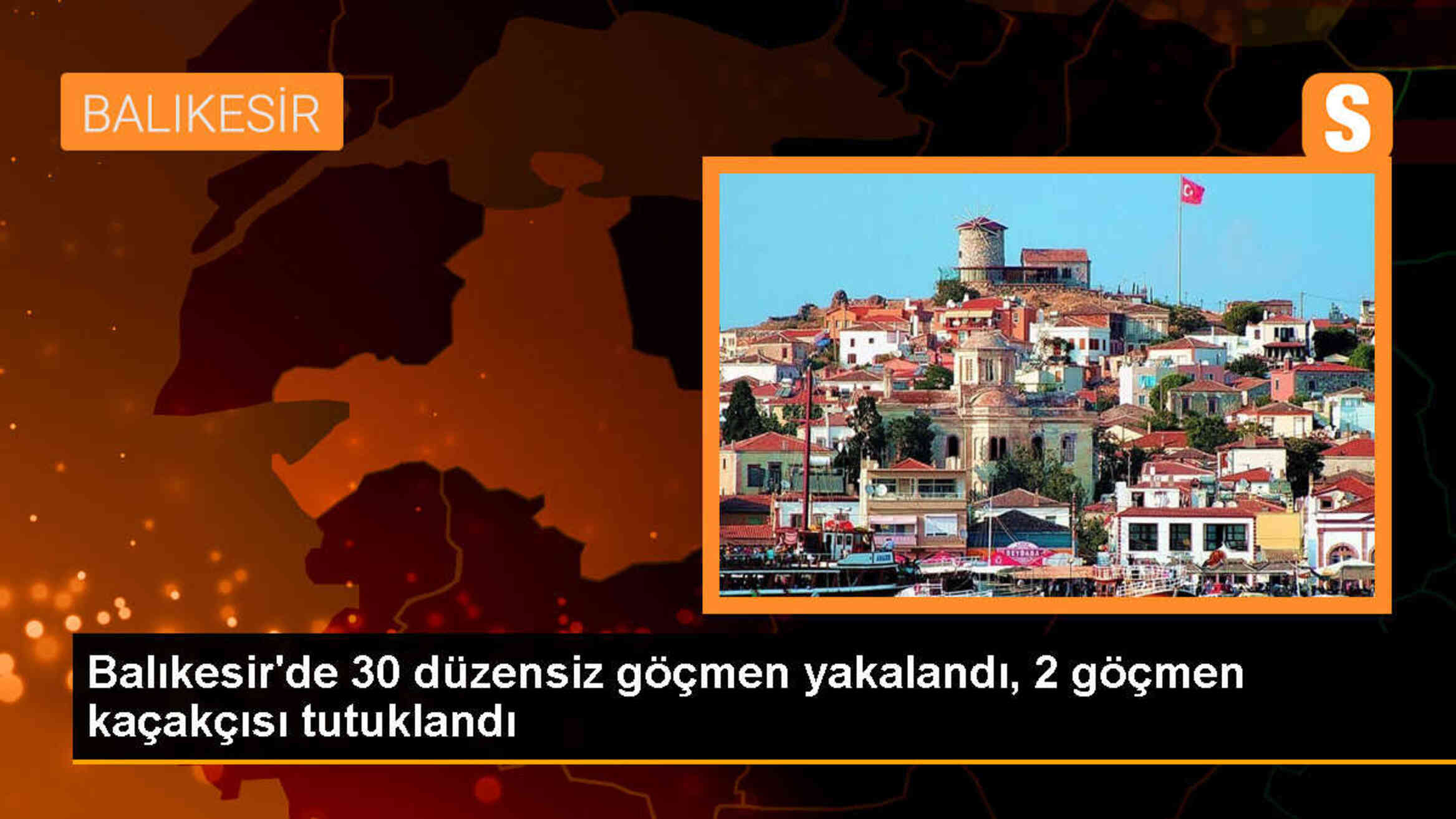 Balıkesir Ayvalık\'ta 30 düzensiz göçmen yakalandı, 2 zanlı tutuklandı