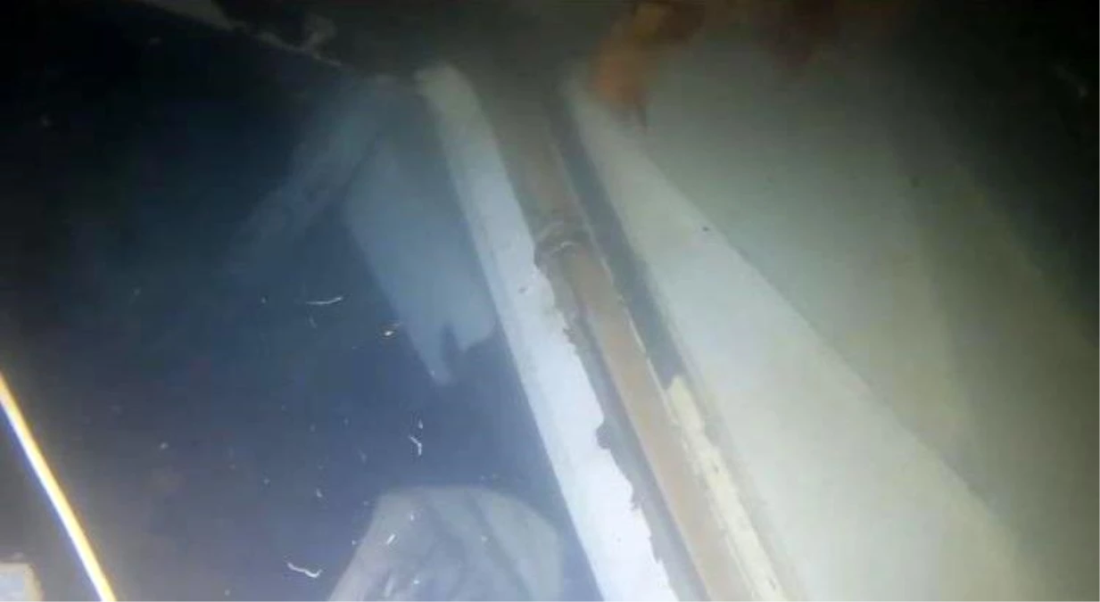 İmralı Adası açıklarında batan geminin içi dalgıçlar tarafından görüntülendi