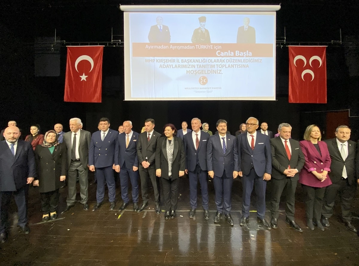 MHP Kırşehir İl Başkanlığı, yerel seçimler için adaylarını tanıttı