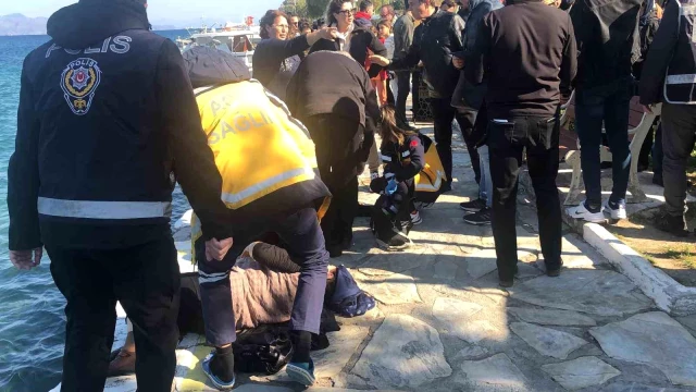 Badem Çiçeği Festivali'nde denize düşen kadınlar kurtarıldı