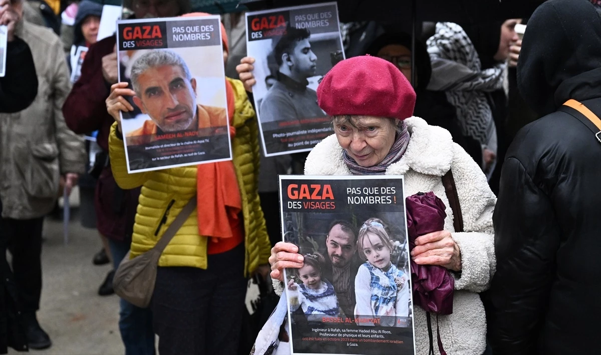 Brüksel\'de Filistin\'e Destek Gösterisi: AB\'ye İsrail\'in Savaş Suçlarına Ortak Olmayın Çağrısı