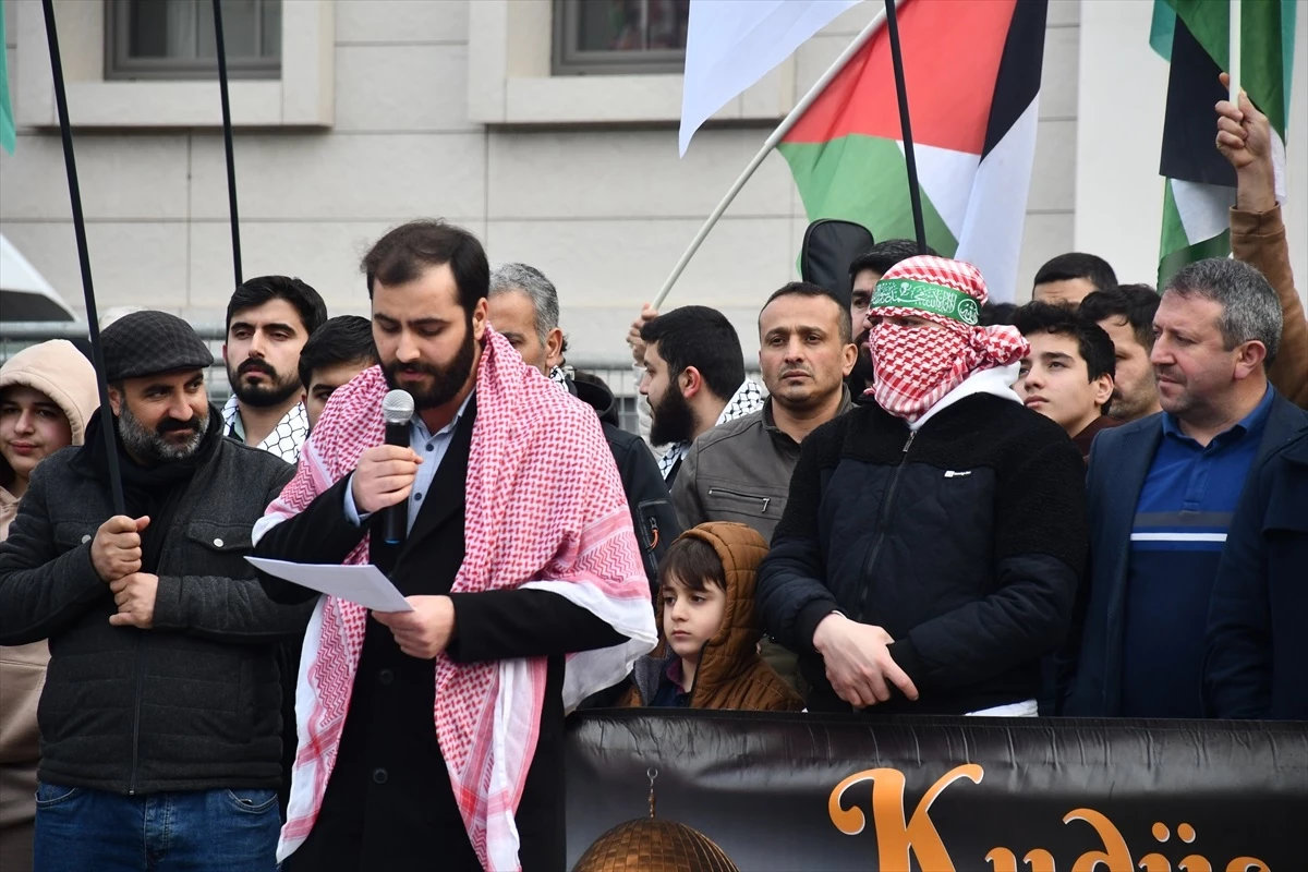 Bursa\'da İsrail\'in Gazze\'ye yönelik saldırıları protesto edildi