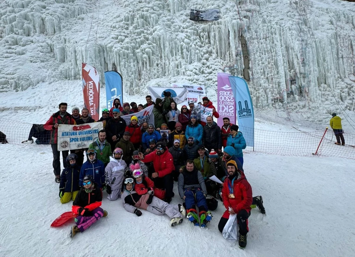 Türkiye Buz Tırmanışı Şampiyonası Erzurum Palandöken\'de yapıldı