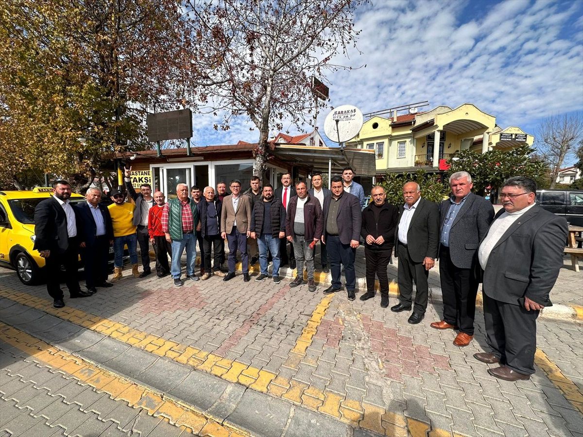 Cumhur İttifakı\'nın Fethiye Belediye Başkan Adayı Muhammet Kökten, Taksicilerle Buluştu