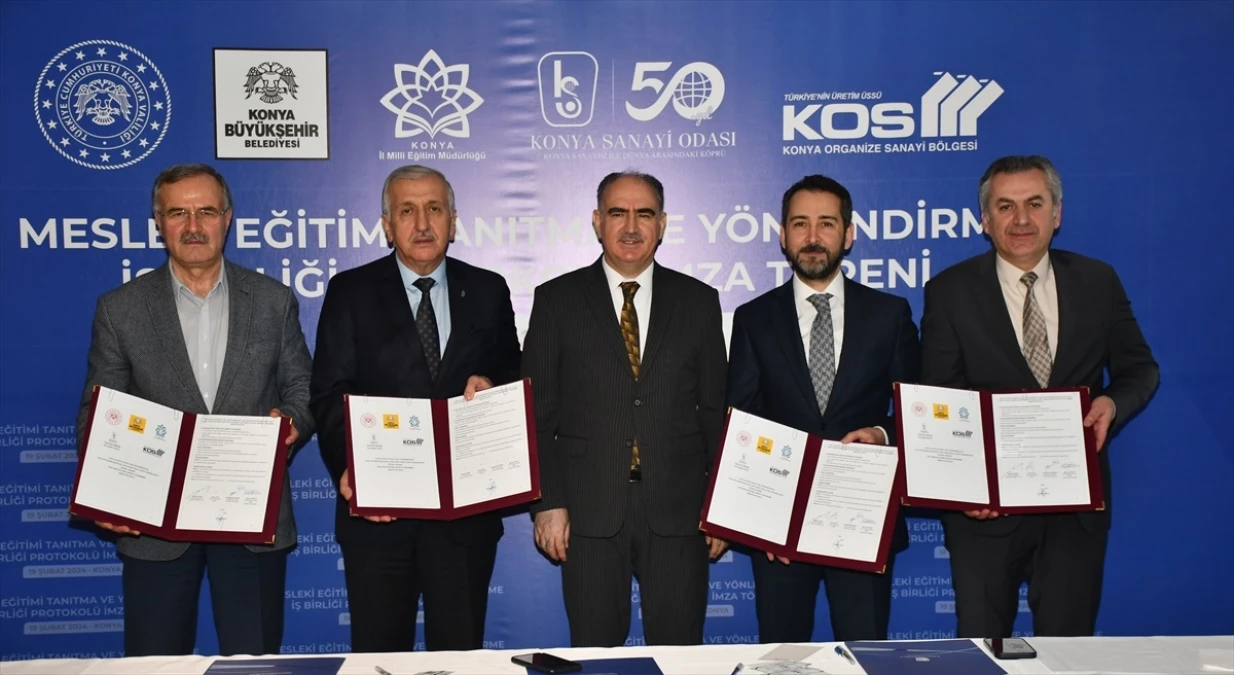 Konya\'da Mesleki Eğitim İçin İşbirliği Protokolü İmzalandı