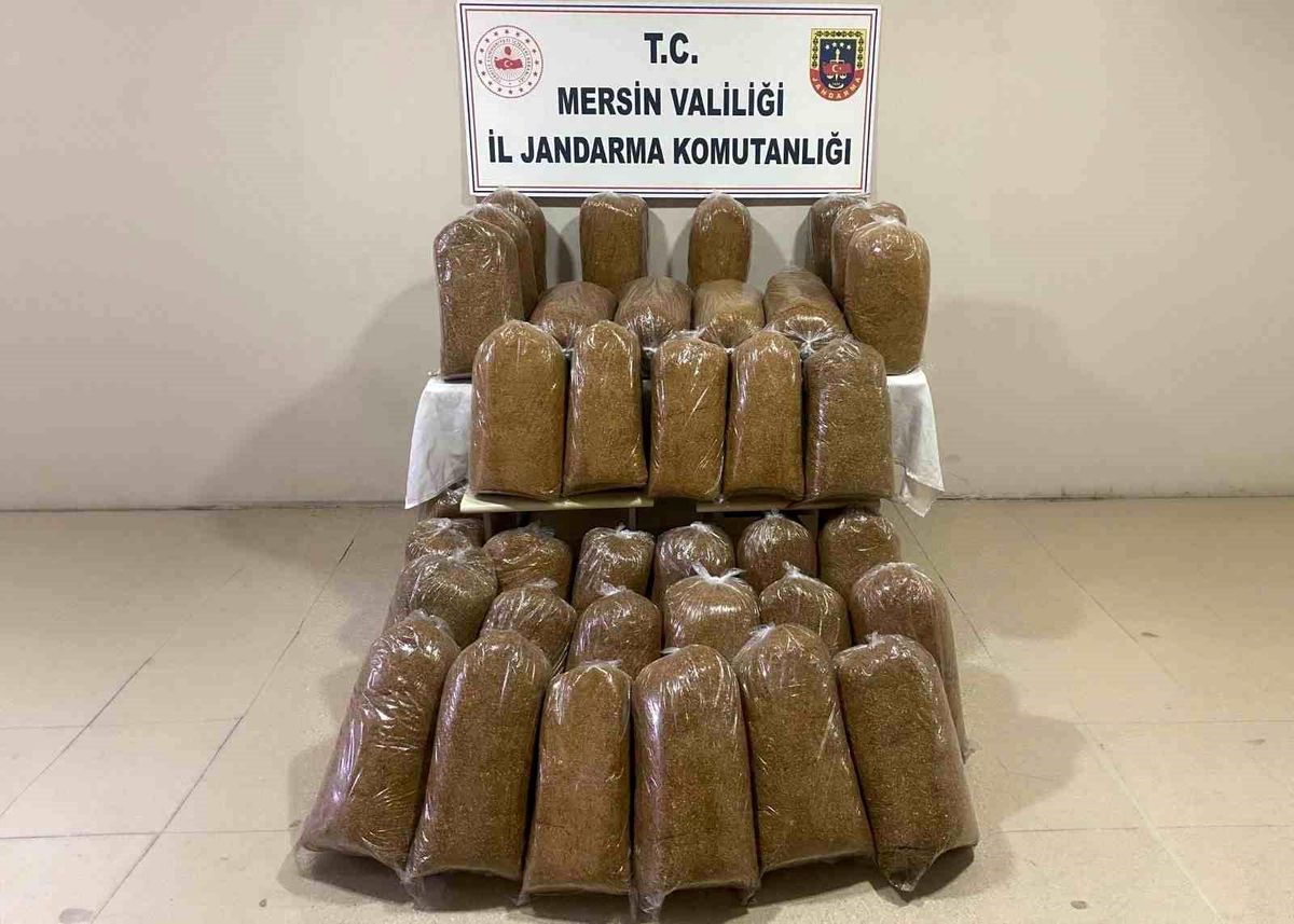 Mersin\'de 375 Kilogram Kaçak Tütün Ele Geçirildi, Bir Şüpheli Gözaltına Alındı