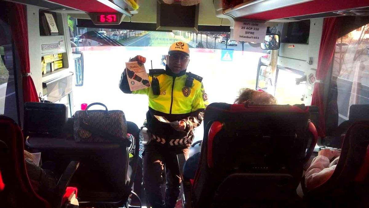 Muğla Trafik Tescil ve Denetleme Şube Müdürlüğü Otobüslerde Kemer Denetimi Yaptı