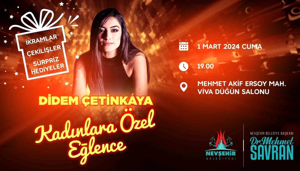 Nevşehir Belediyesi Kadınlara Özel Müzik Eğlence Programı