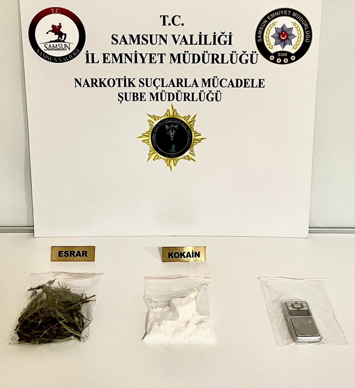 Samsun\'da uyuşturucu operasyonunda 2 kişi gözaltına alındı