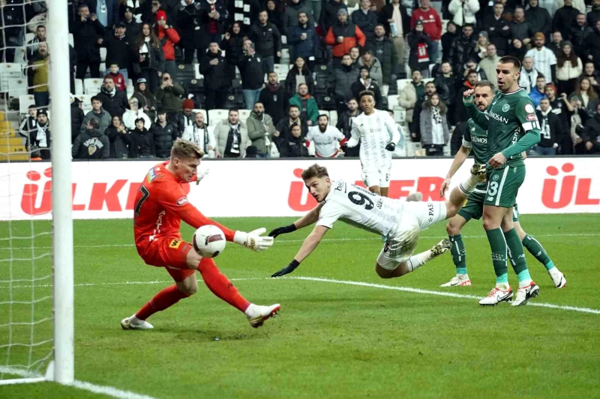 Beşiktaşlı Semih Kılıçsoy, Konyaspor\'a attığı golle gol sayısını 8\'e çıkardı