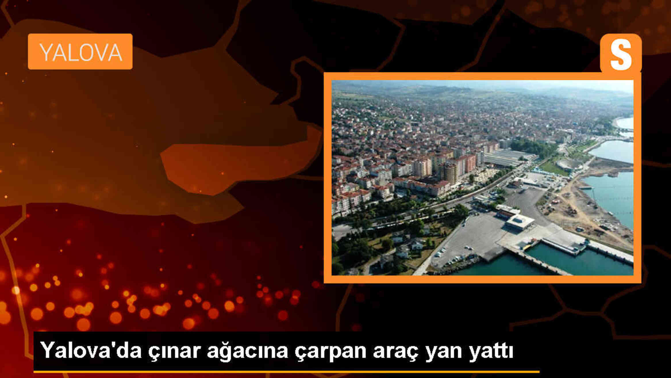 Yalova\'da hafif ticari araç çınar ağacına çarptı, 6 işçi hafif sıyrıklarla kurtuldu