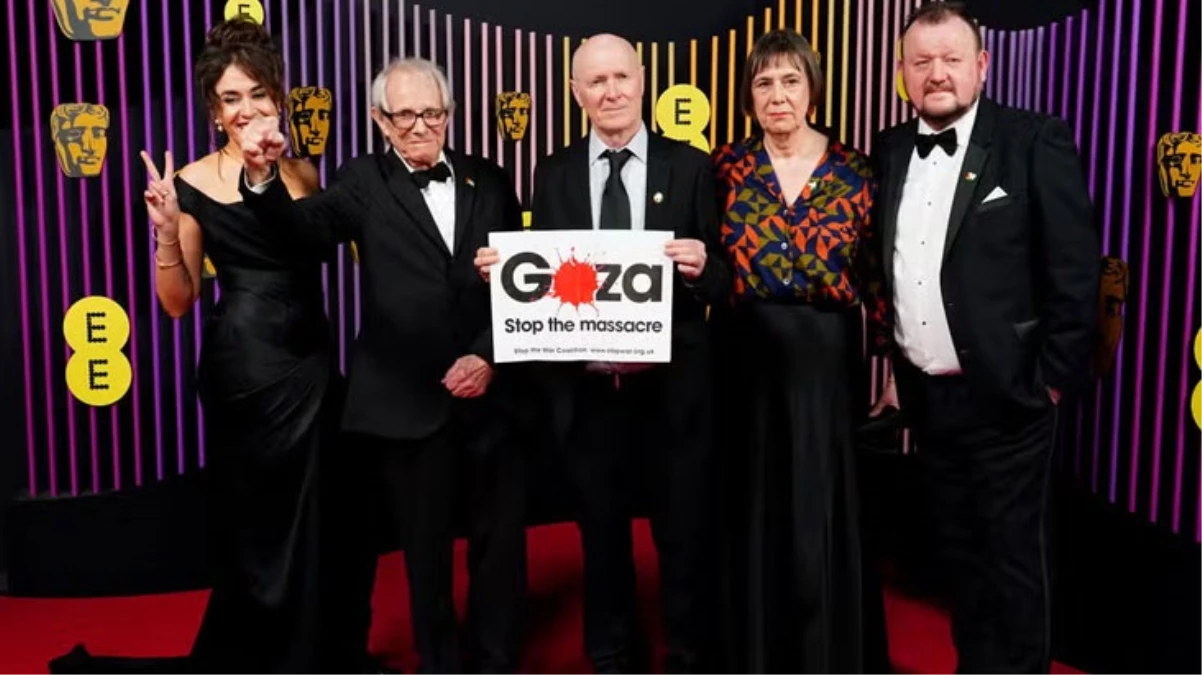Yönetmen Ken Loach\'tan BAFTA ödül töreninde "Gazze Katliamı Durdurun" mesajı