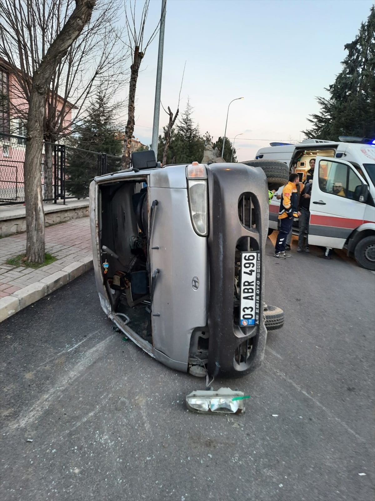 Afyonkarahisar\'da meydana gelen trafik kazalarında 9 kişi yaralandı