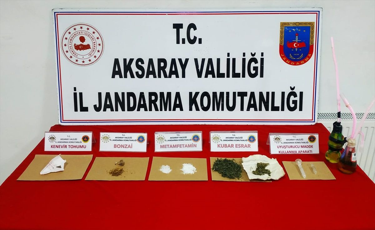 Aksaray\'da düzenlenen uyuşturucu operasyonunda 5 şüpheli gözaltına alındı