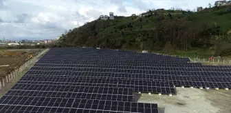 Rize'nin Ardeşen ilçesinde kurulan güneş enerji santraliyle ayda 1,5 milyon liralık tasarruf sağlanacak