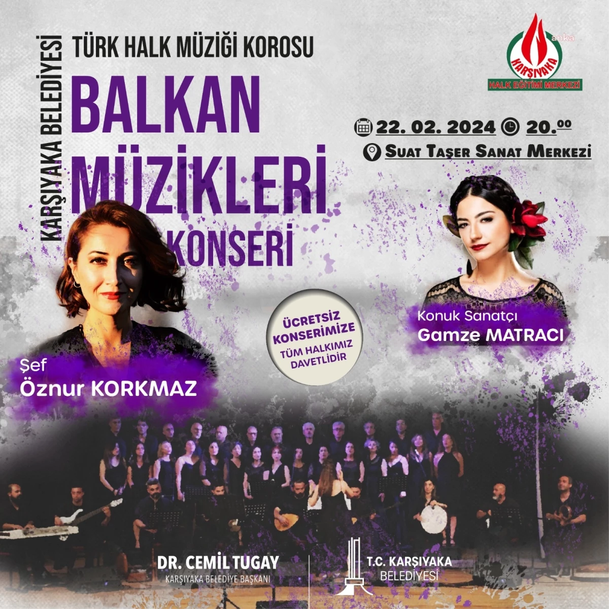 Karşıyaka Belediyesi Türk Halk Müziği Korosu Balkan Müzikleri Konseri