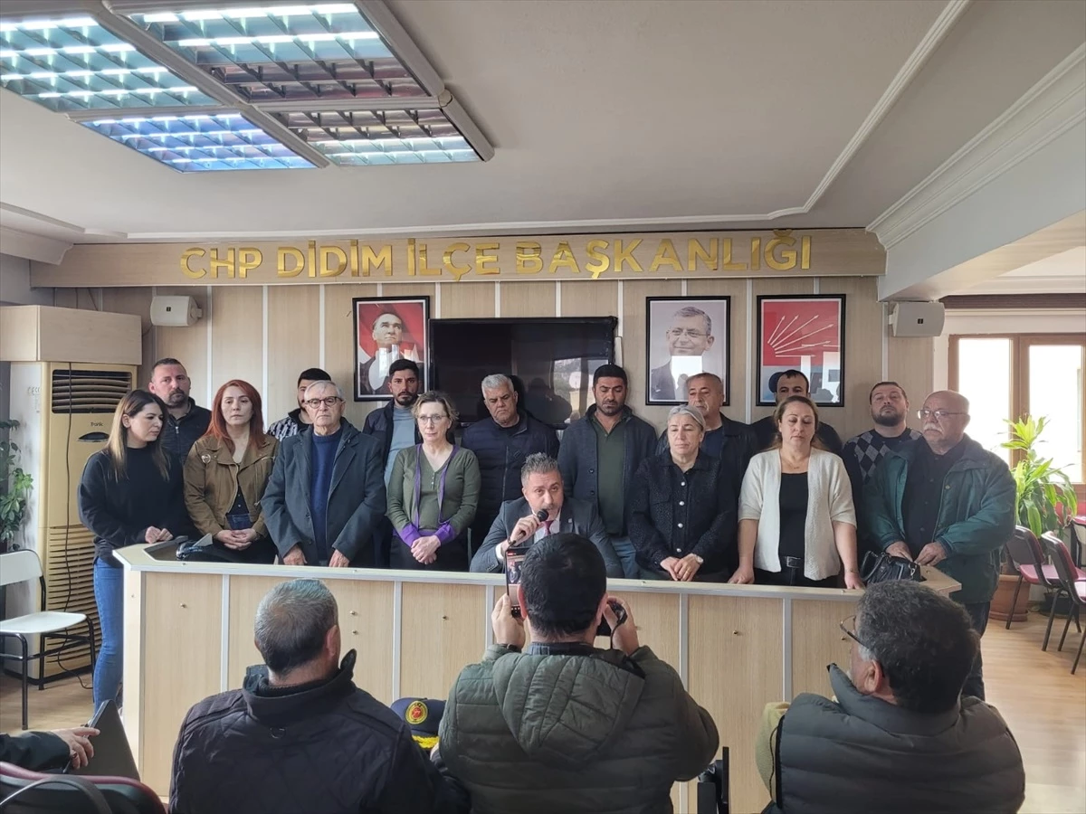 CHP Didim İlçe Başkanı ve Yönetimi İstifa Etti