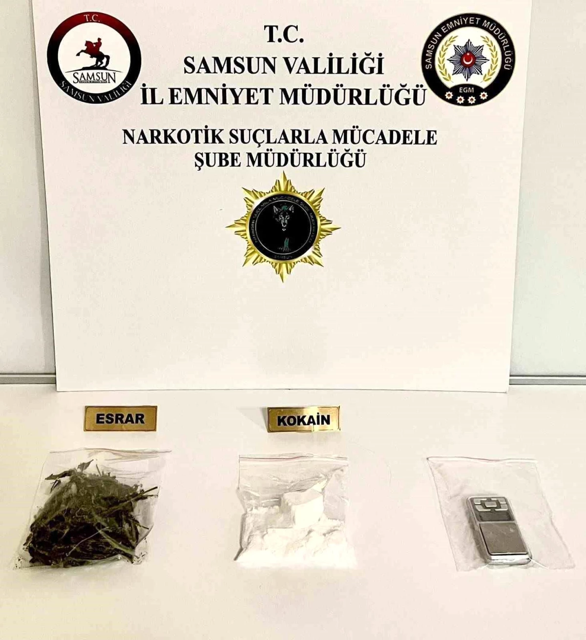Samsun\'da yapılan operasyonda 204 gram kokain ele geçirildi