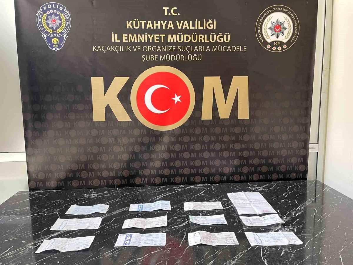Kütahya\'da düzenlenen tefeci operasyonunda 9 şüpheli yakalandı