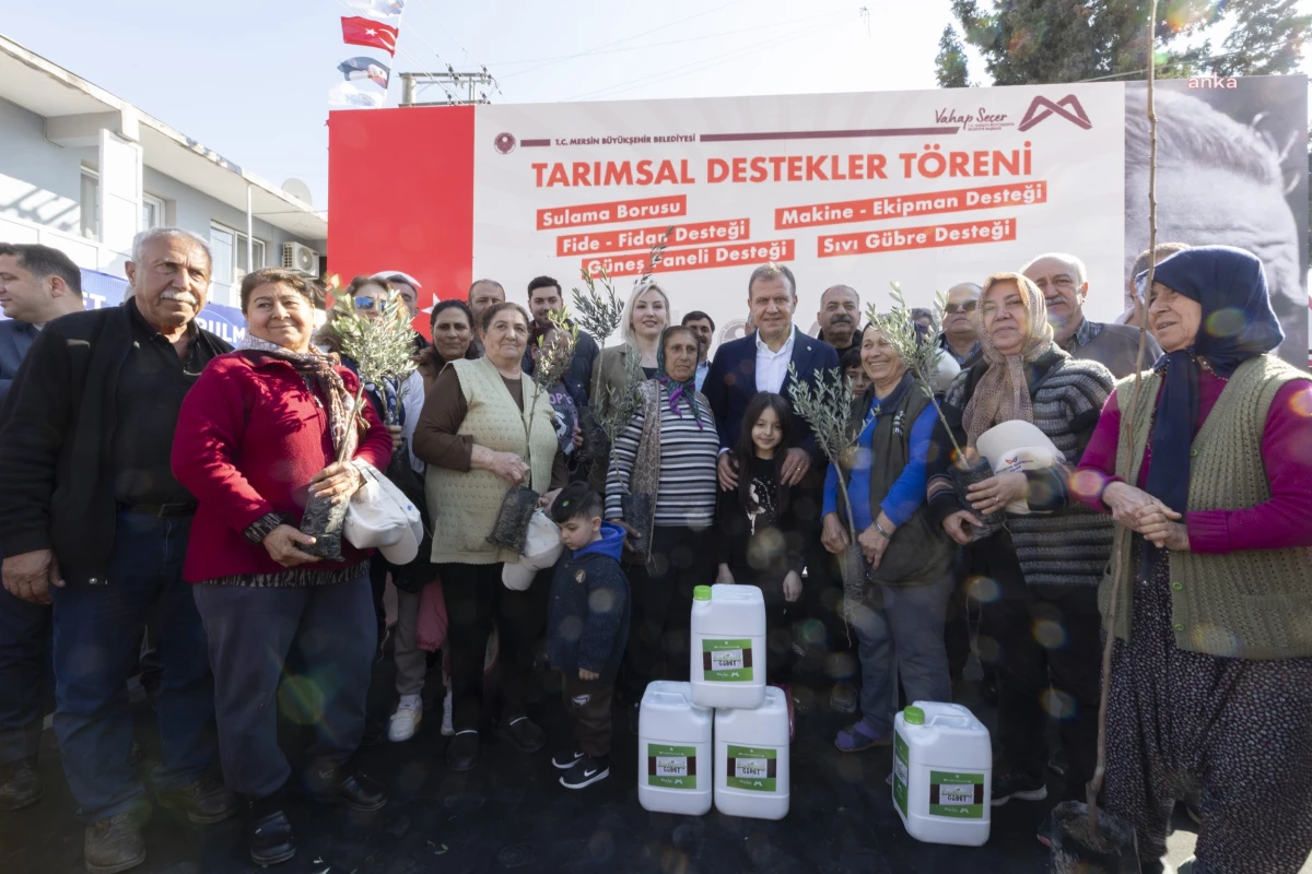 Mersin Büyükşehir Belediyesi Üreticilere Destek Sağladı