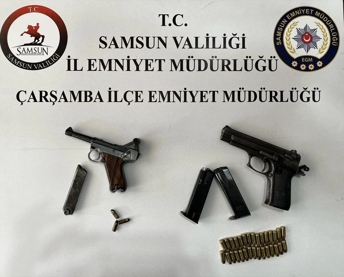 Samsun\'da silah kaçakçılığı operasyonu: 2 şüpheli gözaltına alındı