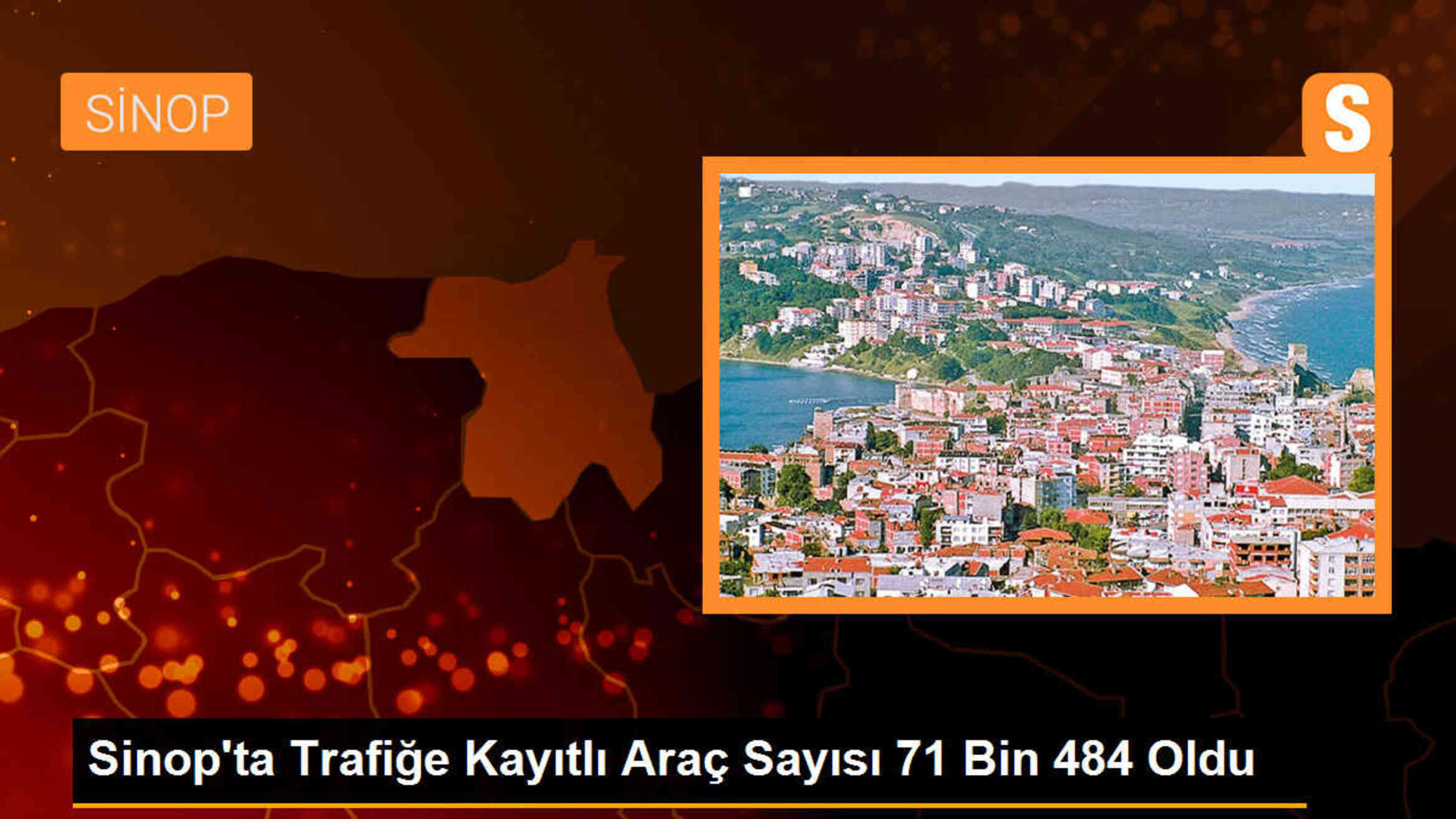 Sinop\'ta Trafiğe Kayıtlı Araç Sayısı 71 Bin 484