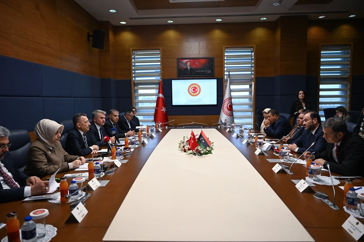 TBMM Dışişleri Komisyonu Başkanı Fuat Oktay, Libya-Türkiye Parlamentolar Arası Dostluk Grubu Başkanı Ömer Halid El Abidi ve beraberindeki heyeti kabul etti