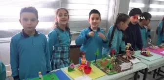 Ercişli öğrenciler deyimleri ve atasözlerini somutlaştırarak sergiye dönüştürdü