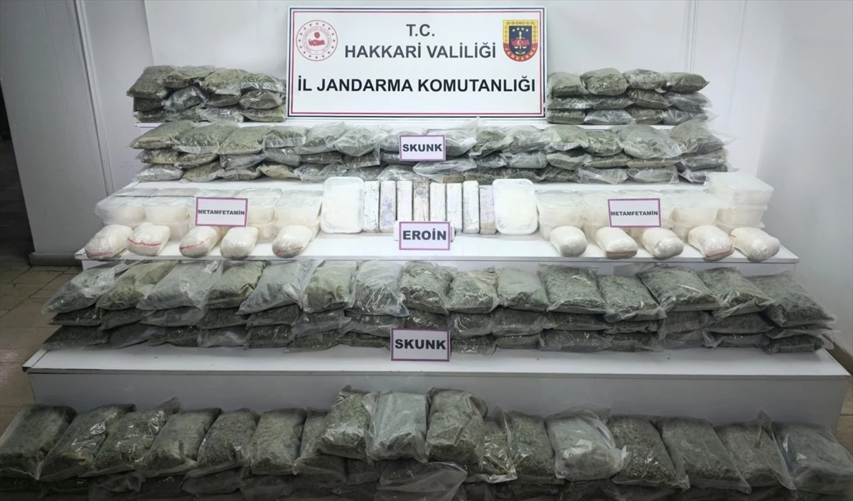 Hakkari\'nin Yüksekova ilçesinde 109 kilo 504 gram uyuşturucu ele geçirildi