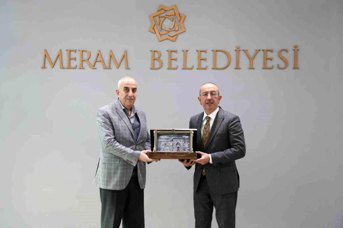 İHA Genel Müdürü Hamit Arvas, Meram Belediye Başkanı Mustafa Kavuş\'u ziyaret etti