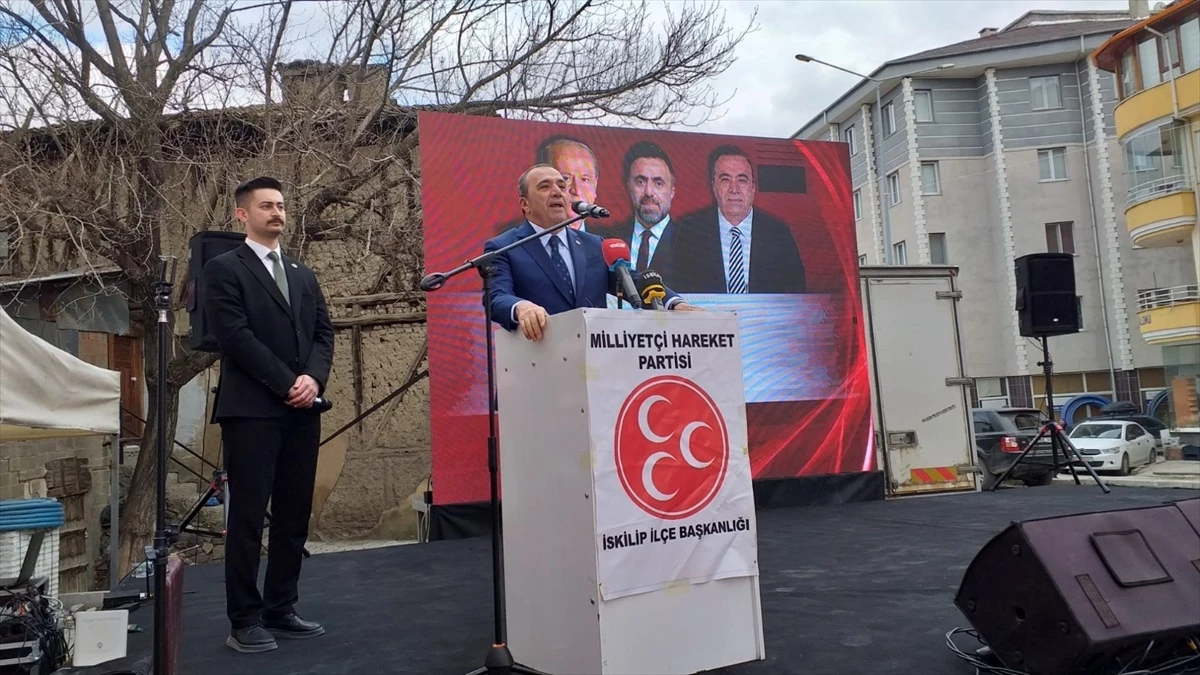 Çorum İskilip\'te MHP Belediye Başkan Adayı Ahmet Sağlam için aday tanıtım töreni düzenlendi