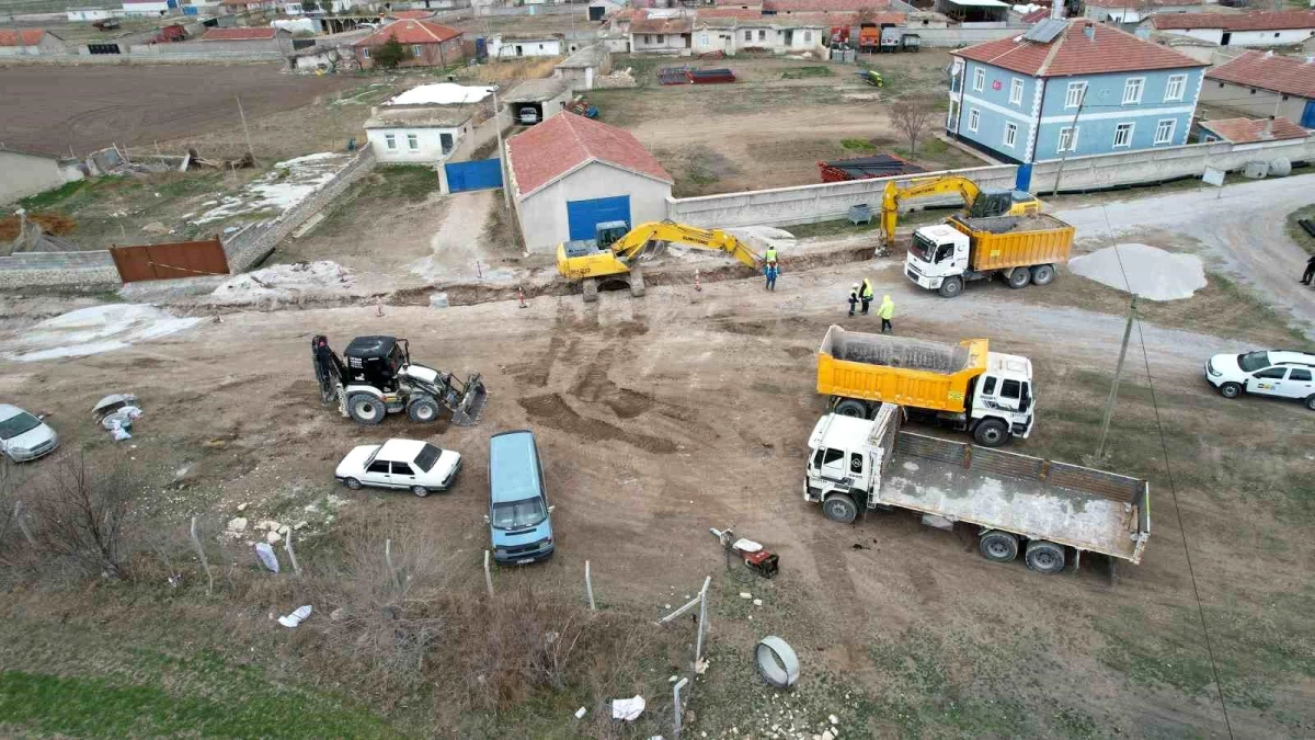 Konya Çumra Taşağıl Mahallesine Yeni Kanalizasyon Şebeke Hattı Kazandırıyor