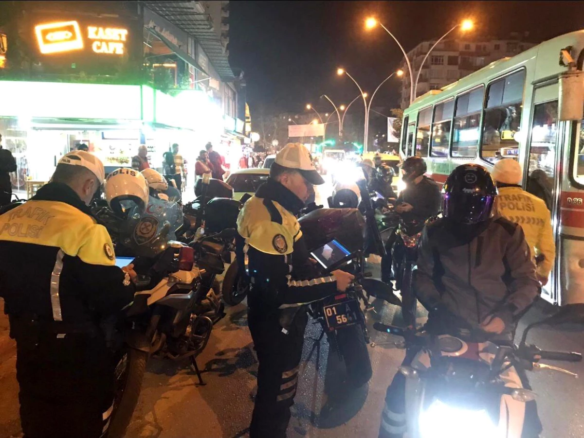 Adana Emniyet Müdürlüğü, Son İki Haftada Motosiklet Sürücülerine Denetim Yaptı