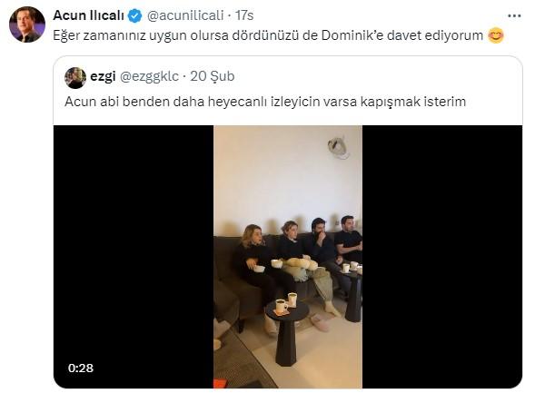 Acun Ilıcalı, Survivor'ı heyecanlı şekilde izleyen gençleri Dominik'e davet etti