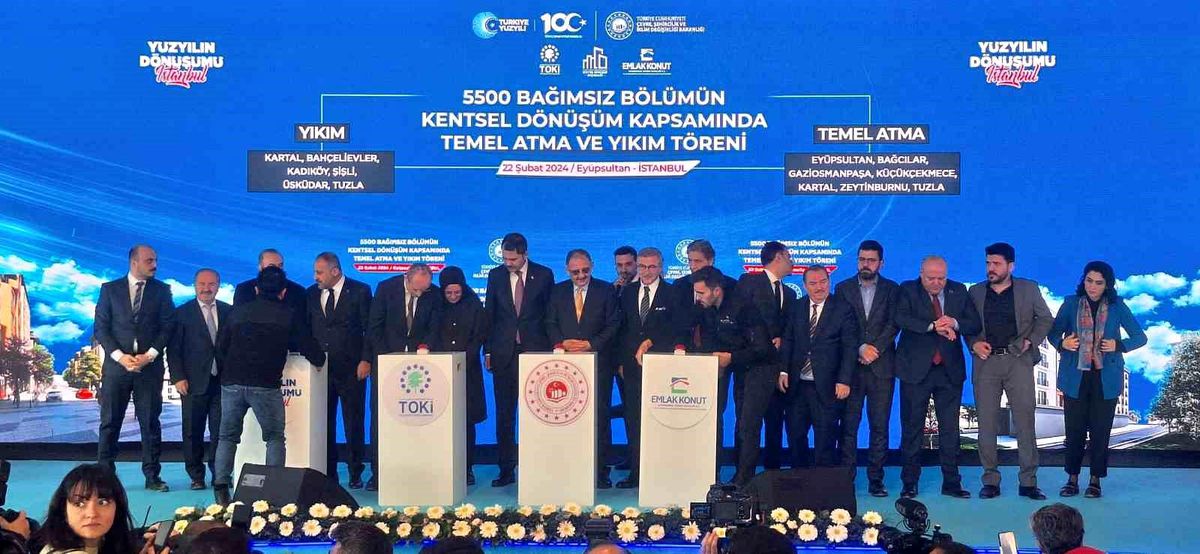 Bakan Özhaseki, İmamoğlu\'nu eleştirerek kentsel dönüşüm projelerini savundu