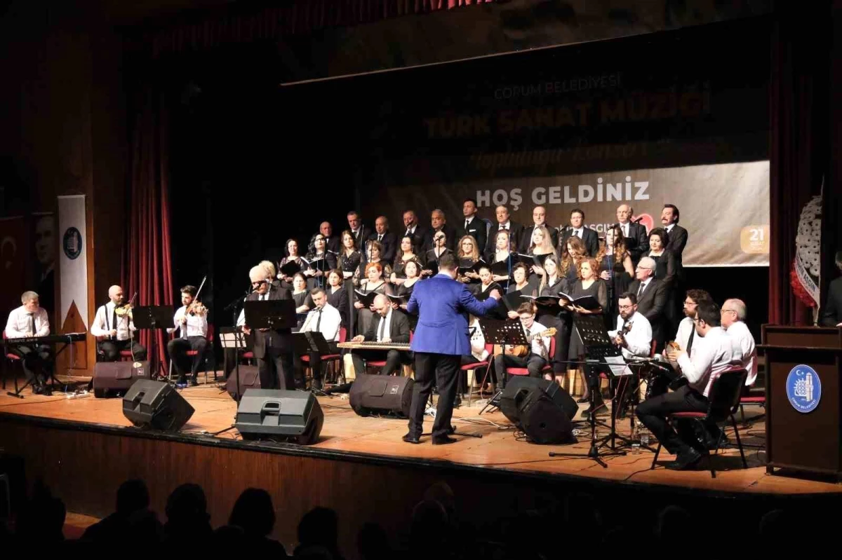 Çorum Belediyesi Türk Sanat Müziği Korosu Konser Verdi