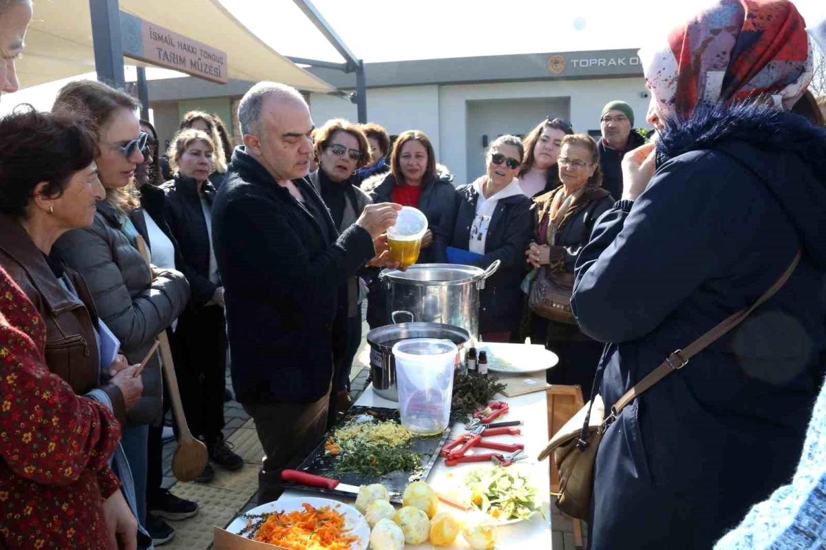 Efes Tarlası Yaşam Köyü\'nde Zeytinyağı Sabunu Etkinliği