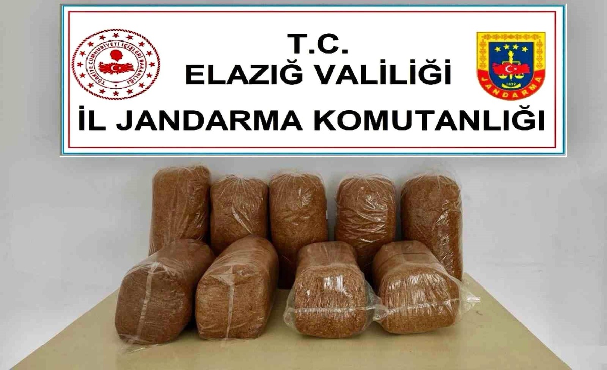 Elazığ\'da 45 kilo kaçak tütün ele geçirildi, şüpheli hakkında işlem başlatıldı